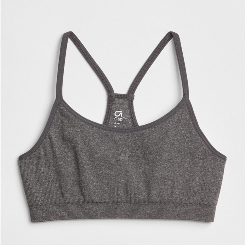 NWT Gap Kids fit sports bra in heather gray